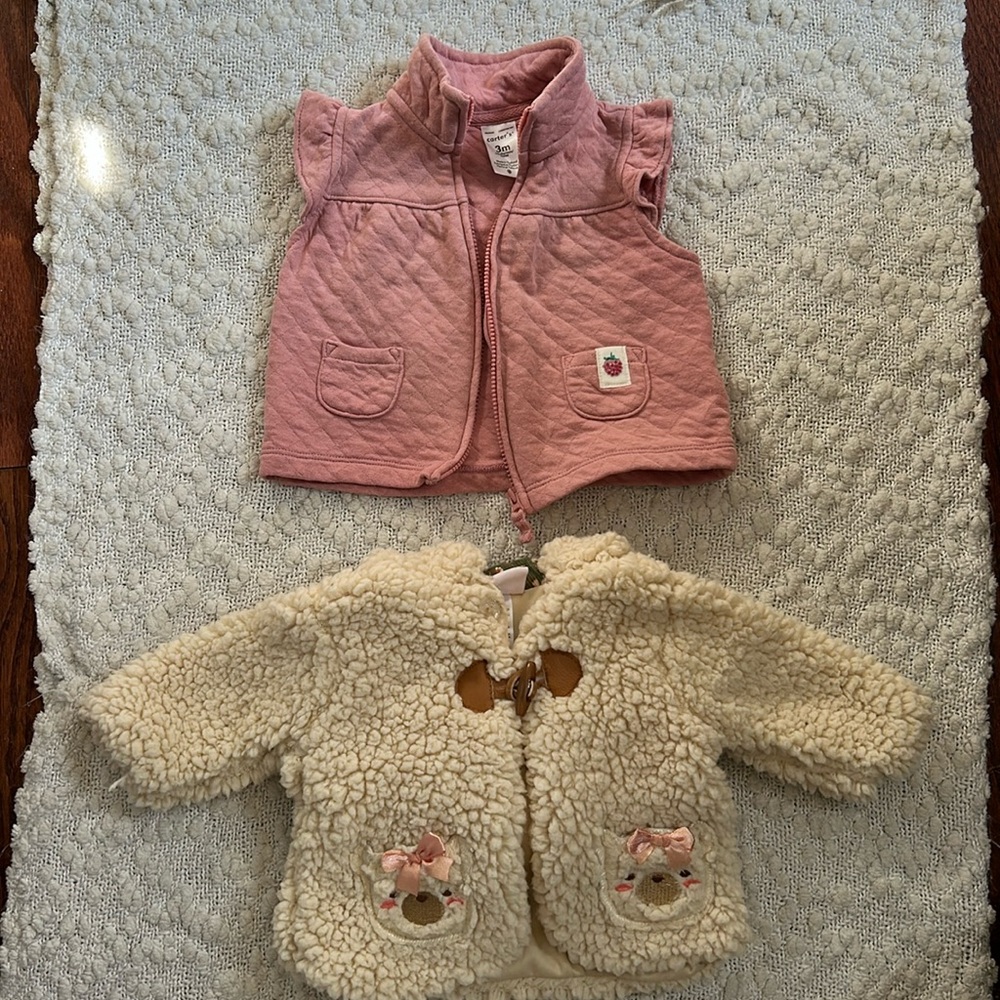 2/$5 3 month Girls Outerwear Bundle